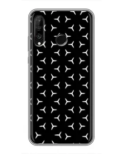 Чохол для Huawei P30 Lite / Nova 4e з картинкою «Mercedes паттерн зірок»