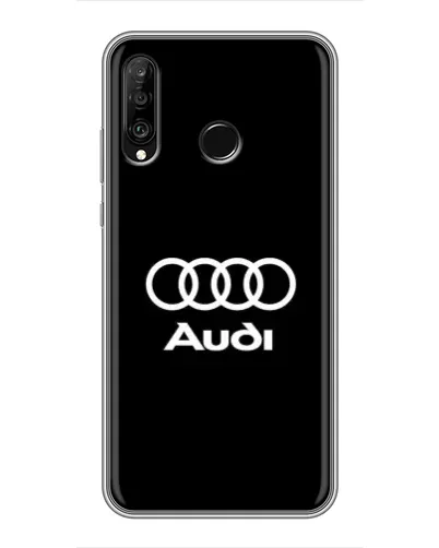 Чехол для Huawei P30 Lite / Nova 4e с картинкой «Классическое лого Audi»