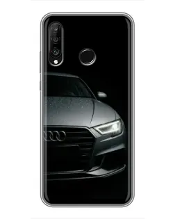 Чехол для Huawei P30 Lite / Nova 4e с картинкой «Audi — детализация кузова»