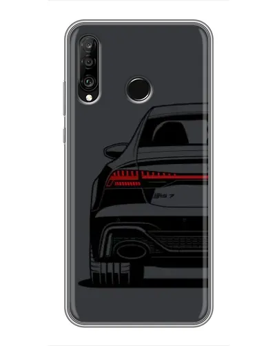 Чехол для Huawei P30 Lite / Nova 4e с картинкой «Задняя часть Audi — арт»
