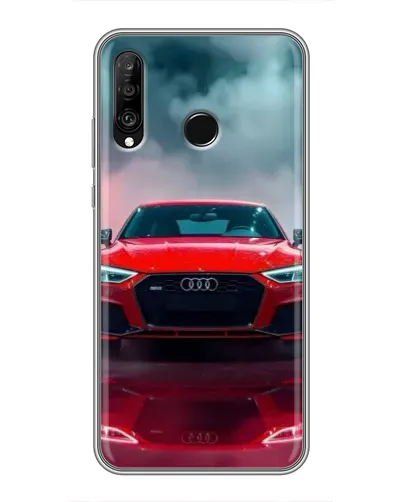 Чехол для Huawei P30 Lite / Nova 4e с картинкой «Audi RS — красный стиль»