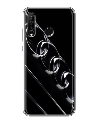 Чехол для Huawei P30 Lite / Nova 4e с картинкой «Audi — абстрактные кольца»