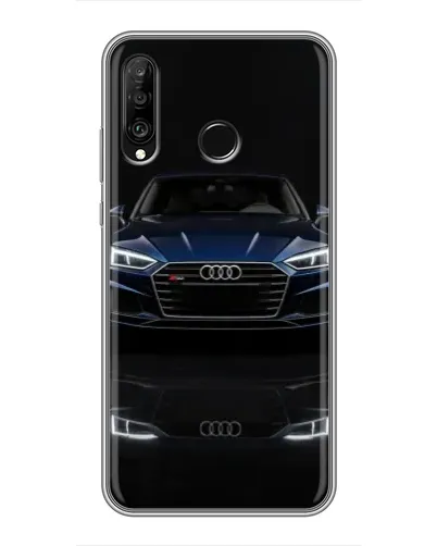 Чехол для Huawei P30 Lite / Nova 4e с картинкой «Audi — ночное отражение»