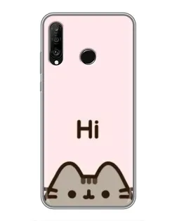 Чохол для Huawei P30 Lite / Nova 4e з картинкою «Пушин каже Hi»