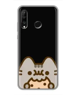 Чохол для Huawei P30 Lite / Nova 4e з картинкою «Пушин на чорному»
