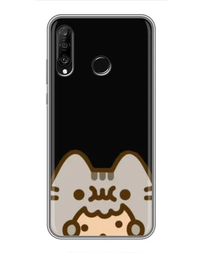 Чохол для Huawei P30 Lite / Nova 4e з картинкою «Пушин на чорному» Чохол для Huawei P30 Lite / Nova 4e з картинкою «Пушин на чорному»