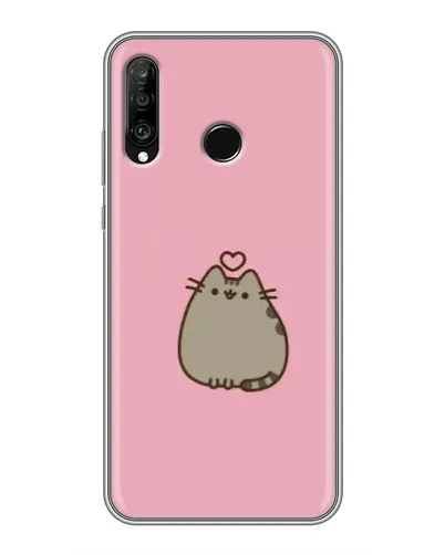 Чохол для Huawei P30 Lite / Nova 4e з картинкою «Pusheen серце» Чохол для Huawei P30 Lite / Nova 4e з картинкою «Pusheen серце»