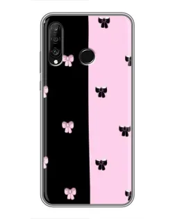 Чехол для Huawei P30 Lite / Nova 4e с картинкой «Контрастные банты»