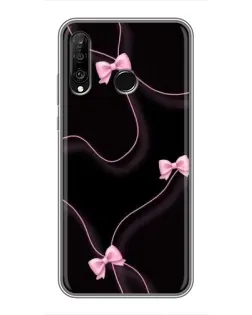 Чехол для Huawei P30 Lite / Nova 4e с картинкой «Розовые ленты»