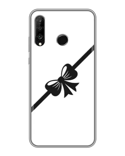 Чехол для Huawei P30 Lite / Nova 4e с картинкой «Диагональный бант»