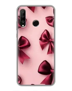 Чехол для Huawei P30 Lite / Nova 4e с картинкой «Бордовый атлас»