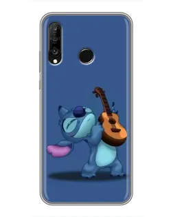 Чехол для Huawei P30 Lite / Nova 4e с картинкой «Стич с укулеле»
