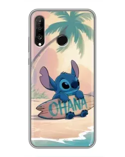Чехол для Huawei P30 Lite / Nova 4e с картинкой «Стич на серфе»