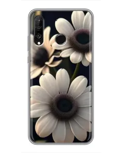 Чехол для Huawei P30 Lite / Nova 4e с картинкой «Белые маргаритки макро» Чехол для Huawei P30 Lite / Nova 4e с картинкой «Белые маргаритки макро»