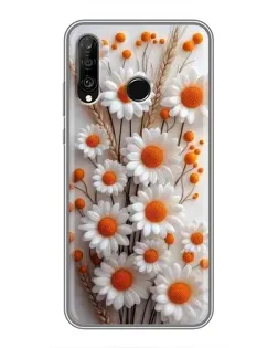 Чехол для Huawei P30 Lite / Nova 4e с картинкой «Белые сухоцветы» Чехол для Huawei P30 Lite / Nova 4e с картинкой «Белые сухоцветы»