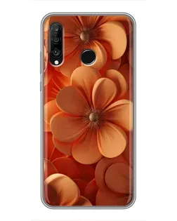 Чехол для Huawei P30 Lite / Nova 4e с картинкой «Оранжевый макро цветок» Чехол для Huawei P30 Lite / Nova 4e с картинкой «Оранжевый макро цветок»