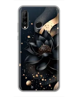 Чехол для Huawei P30 Lite / Nova 4e с картинкой «Черный лотос» Чехол для Huawei P30 Lite / Nova 4e с картинкой «Черный лотос»