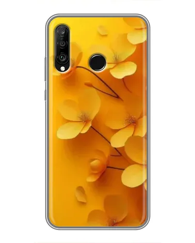 Чехол для Huawei P30 Lite / Nova 4e с картинкой «Золотые лепестки»