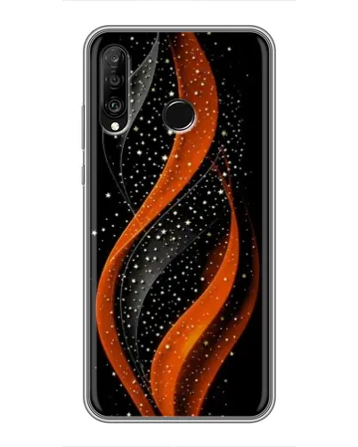 Чехол для Huawei P30 Lite / Nova 4e с картинкой «Огненная звездная волна»