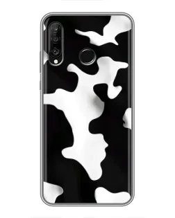 Чехол для Huawei P30 Lite / Nova 4e с картинкой «Черно-белое пятно»
