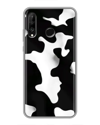 Чехол для Huawei P30 Lite / Nova 4e с картинкой «Черно-белое пятно»