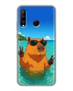 Чохол для Huawei P30 Lite / Nova 4e з картинкою «Морська капібара»