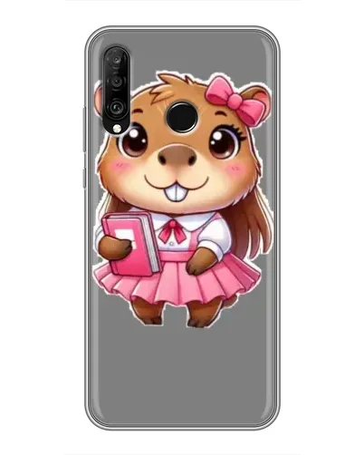Чохол для Huawei P30 Lite / Nova 4e з картинкою «Дівчинка капібара» Чохол для Huawei P30 Lite / Nova 4e з картинкою «Дівчинка капібара»