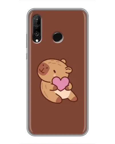 Чохол для Huawei P30 Lite / Nova 4e з картинкою «Капібара з серцем» Чохол для Huawei P30 Lite / Nova 4e з картинкою «Капібара з серцем»