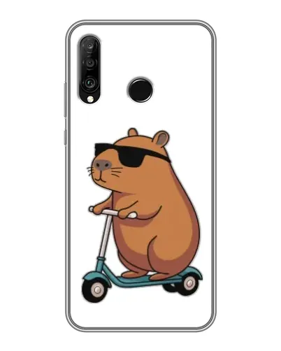 Чохол для Huawei P30 Lite / Nova 4e з картинкою «Капібара на самокаті» Чохол для Huawei P30 Lite / Nova 4e з картинкою «Капібара на самокаті»