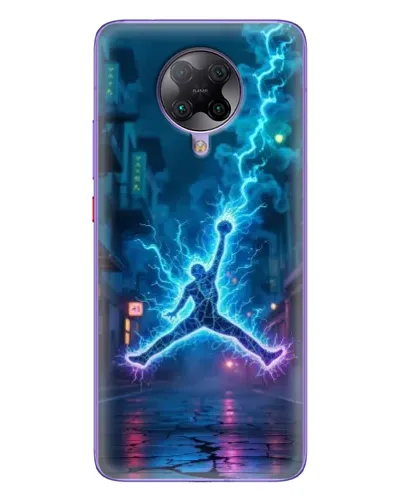 Чехол для Xiaomi POCO F2 Pro с картинкой «Jordan Gold Jumpman»