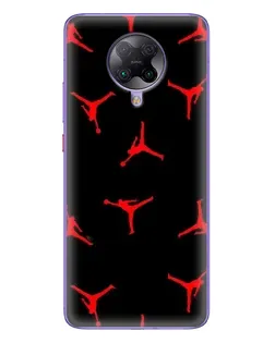 Чехол для Xiaomi POCO F2 Pro с картинкой «Jordan Red Pattern»