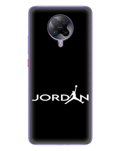 Чехол для Xiaomi POCO F2 Pro с картинкой «Jordan White Logo»