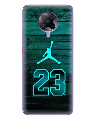 Чехол для Xiaomi POCO F2 Pro с картинкой «Jordan Cyan 23»