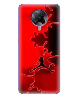 Чехол для Xiaomi POCO F2 Pro с картинкой «Jordan Red Smoke»
