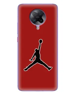 Чехол для Xiaomi POCO F2 Pro с картинкой «Jordan Red Back»