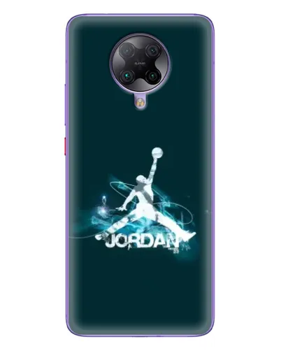 Чехол для Xiaomi POCO F2 Pro с картинкой «Jordan Blue Fire»