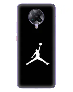 Чехол для Xiaomi POCO F2 Pro с картинкой «Jordan Silhouette»