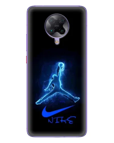 Чехол для Xiaomi POCO F2 Pro с картинкой «Jordan Neon Blue»