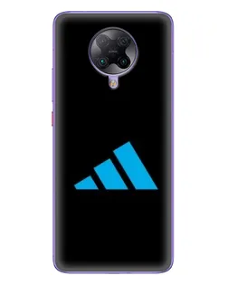 Чехол для Xiaomi POCO F2 Pro с картинкой «Adidas Cyan Logo»