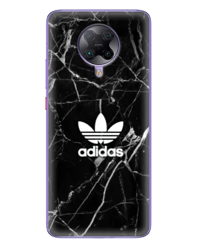 Чехол для Xiaomi POCO F2 Pro с картинкой «Белый мрамор Adidas»
