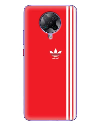 Чехол для Xiaomi POCO F2 Pro с картинкой «Красный минимализм Adidas»