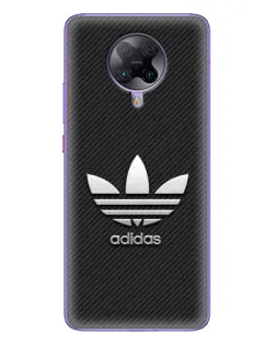 Чехол для Xiaomi POCO F2 Pro с картинкой «Adidas Карбоновая текстура»