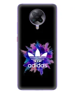Чехол для Xiaomi POCO F2 Pro с картинкой «Взрыв красок Adidas»