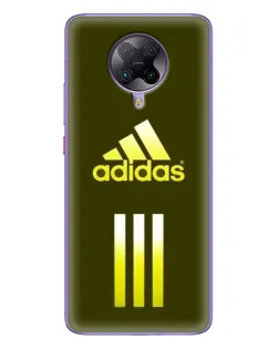 Чехол для Xiaomi POCO F2 Pro с картинкой «Оливковый градиент Adidas»