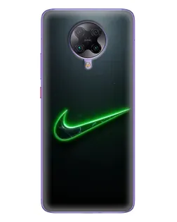 Чехол для Xiaomi POCO F2 Pro с картинкой «Неоновый контур Nike» Чехол для Xiaomi POCO F2 Pro с картинкой «Неоновый контур Nike»