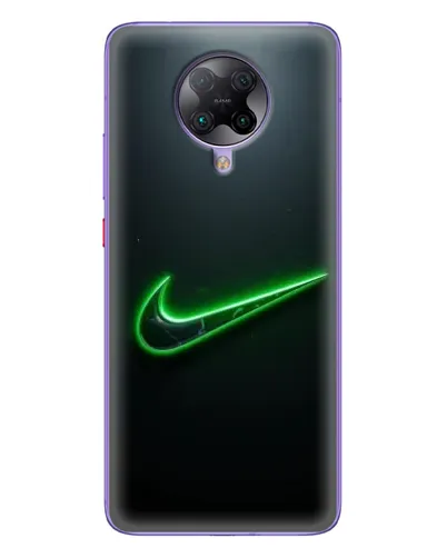 Чехол для Xiaomi POCO F2 Pro с картинкой «Неоновый контур Nike» Чехол для Xiaomi POCO F2 Pro с картинкой «Неоновый контур Nike»