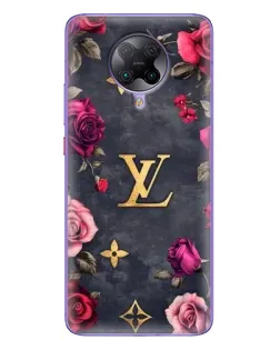 Чехол для Xiaomi POCO F2 Pro с картинкой «Цветочный Louis Vuitton»