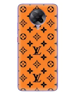 Чехол для Xiaomi POCO F2 Pro с картинкой «Оранжевый стиль LV»
