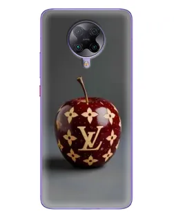 Чехол для Xiaomi POCO F2 Pro с картинкой «Красное яблоко LV»