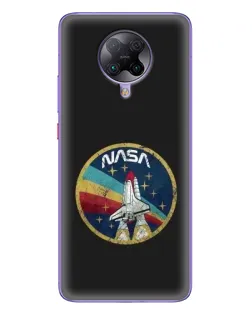 Чехол для Xiaomi POCO F2 Pro с картинкой «NASA — эмблема миссии»